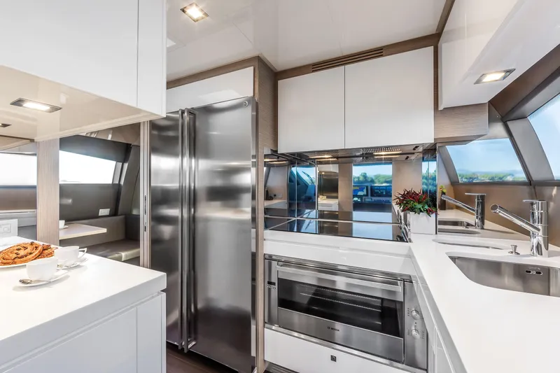  Yacht Photos Pics Manufacturer Provided Image: Ferretti 750 Galley