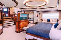 Luxurious interior of a 2008 Benetti Custom yacht with elegant furnishings and modern design.