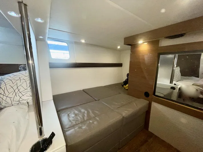 Salacia Yacht Photos Pics 2018 Cruisers 45 Cantius cabin interior with modern design and comfortable seating.