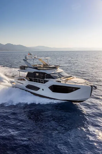 Absolute 56 Fly Yacht Photos Pics Luxury yacht Absolute 56 FLY 2025 cruising on open sea.