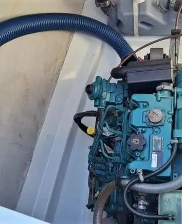  Yacht Photos Pics Engine compartment of a 2011 Fountaine Pajot Lipari 41 catamaran.