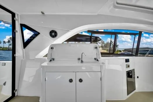 2023 Beneteau Gt45 Yacht Photos Pics Interior view of 2023 Beneteau Gran Turismo 45 yacht, featuring sleek design and modern amenities.