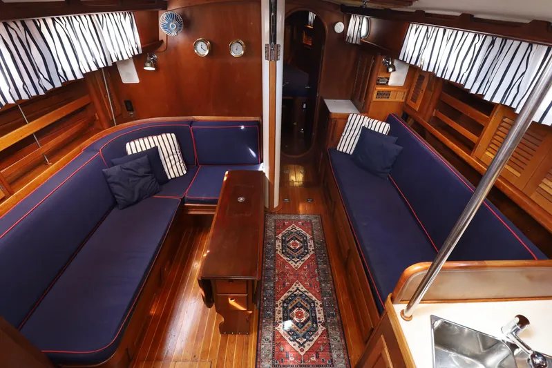 Liberty Yacht Photos Pics Main salon view from companionway