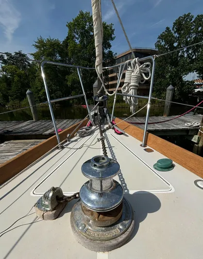 Liberty Yacht Photos Pics Windlass and anchor locker