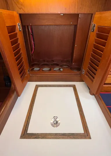 Liberty Yacht Photos Pics Deep Freezer with wine cabinet above