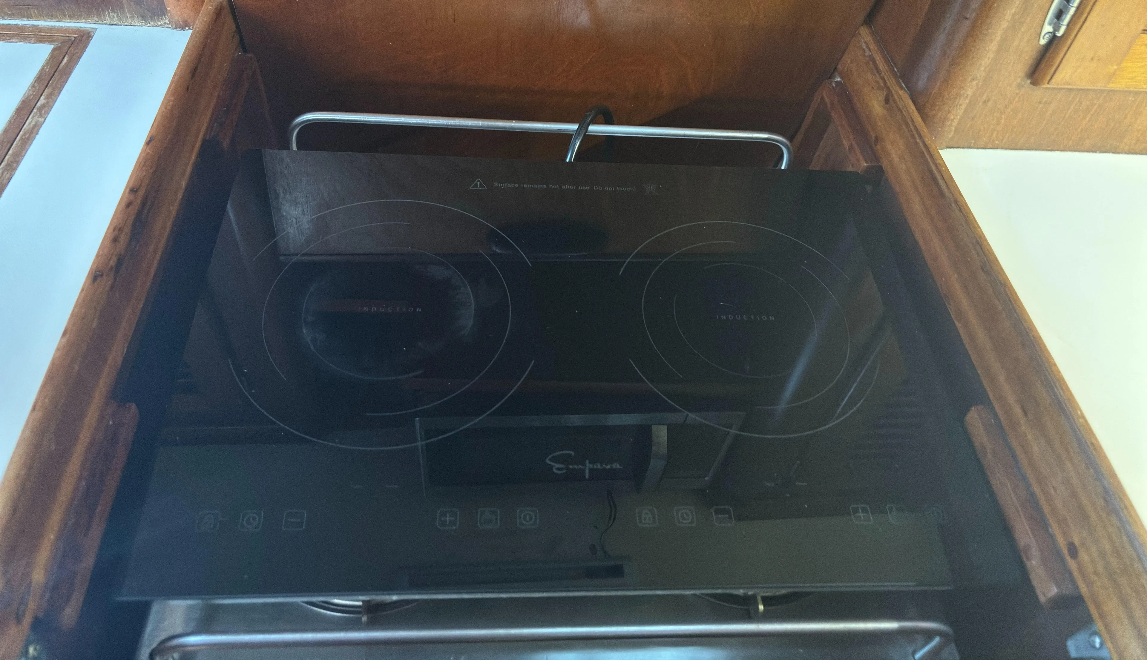 Liberty Yacht Photos Pics Induction cooktop- fits on the stove and is removable