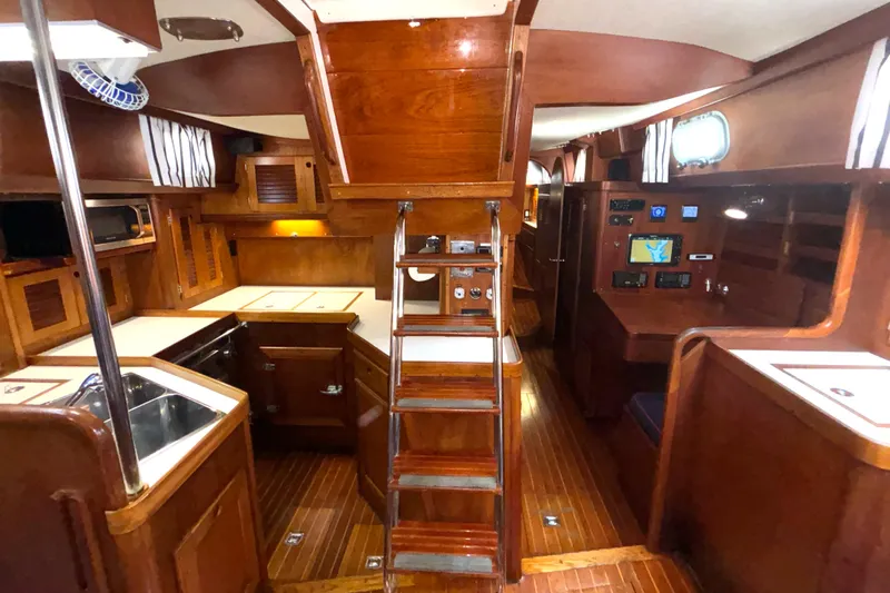 Liberty Yacht Photos Pics Looking aft from mainsalon