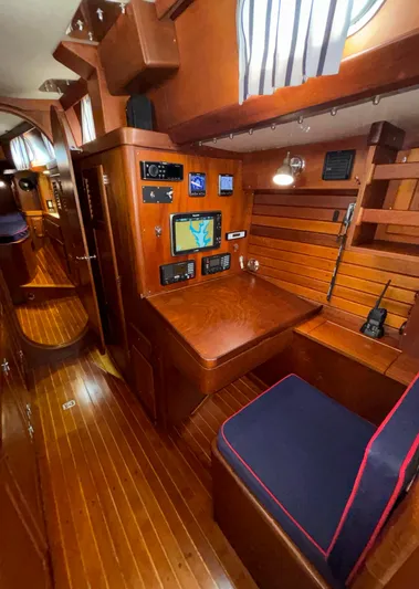 Liberty Yacht Photos Pics Nav Station to Port