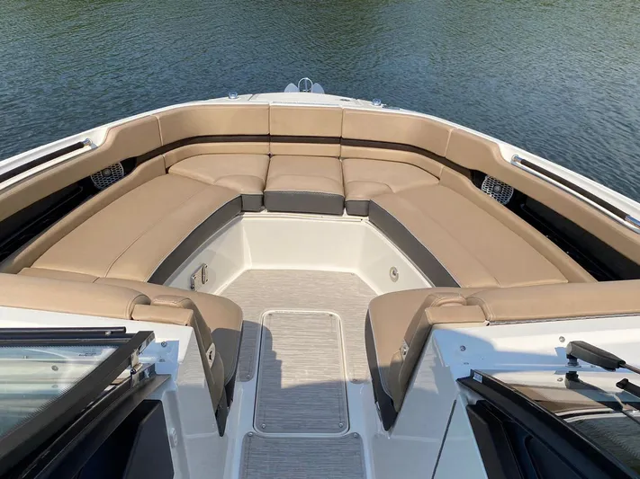 2017 Sea Ray 310 Slx @ Puerto Vallarta Yacht Photos Pics Luxurious seating area on a 2017 Sea Ray 310 SLX boat.