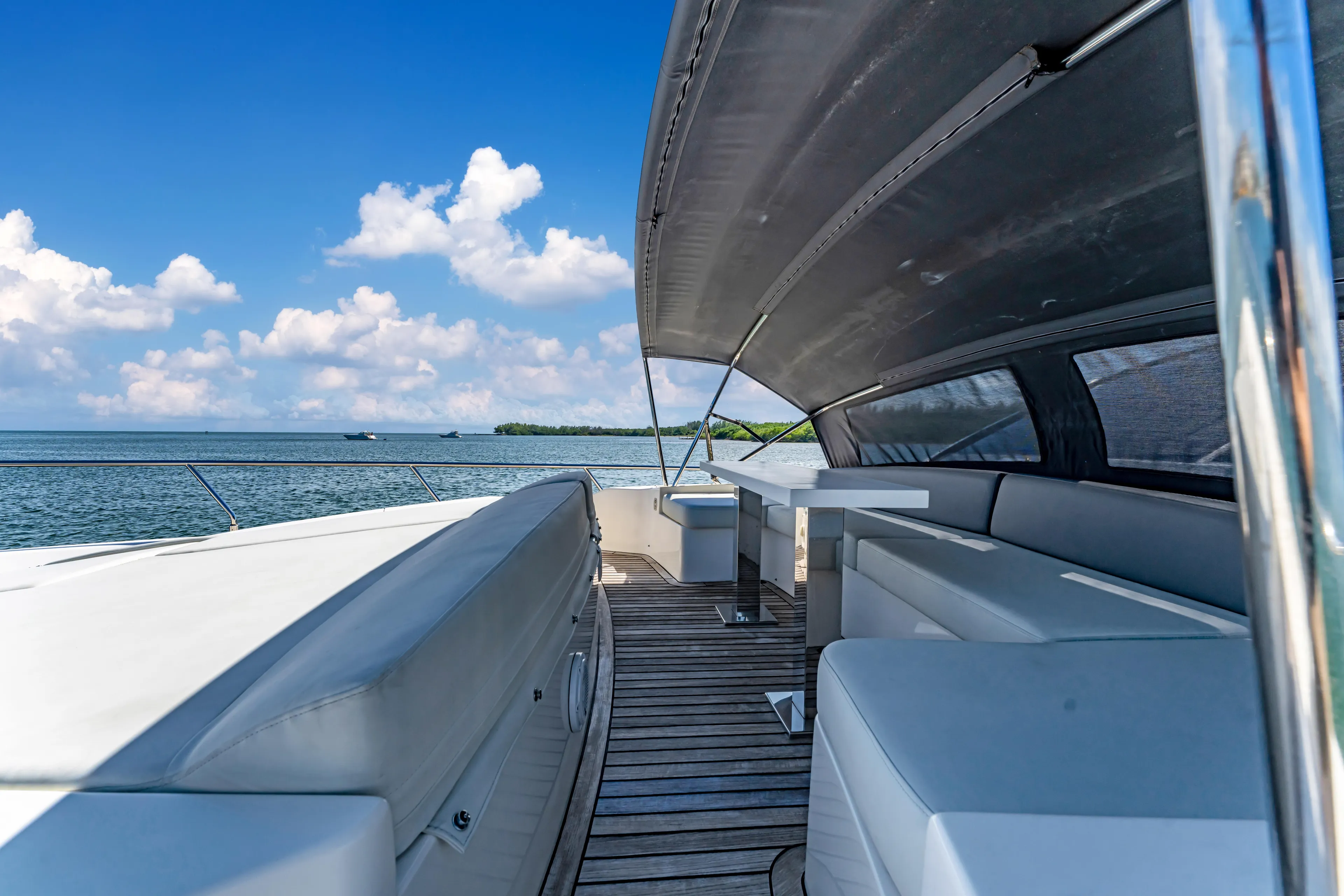 Seaduction Yacht Photos Pics Luxury Astondoa 80 GLX yacht deck with ocean view, 2016 model.