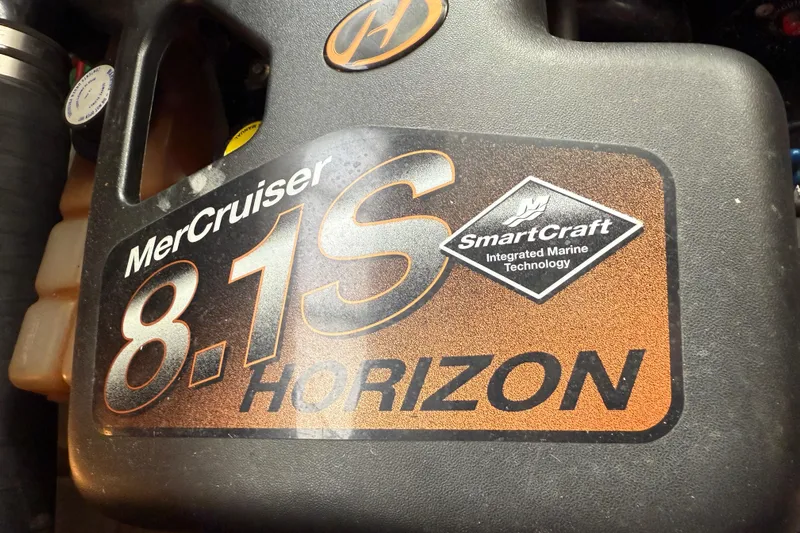 The Office Yacht Photos Pics MerCruiser 8.1S Horizon engine with SmartCraft technology in 2003 Sea Ray 380 Sundancer.