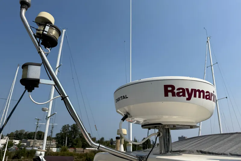 Raven Song Yacht Photos Pics 2011 North Pacific 38 Sedan with Raymarine radar and navigation equipment.