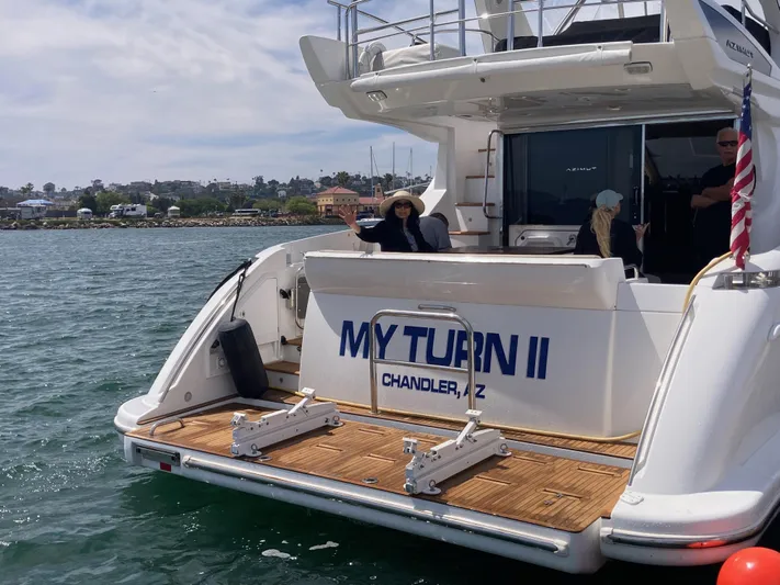  Yacht Photos Pics Azimut 54 Fly 2015 yacht "My Turn II" on water, with people onboard.