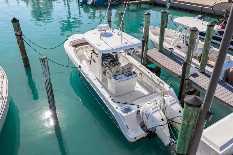  Yacht Photos Pics Boston Whaler 280 Outrage 2017 docked at marina.