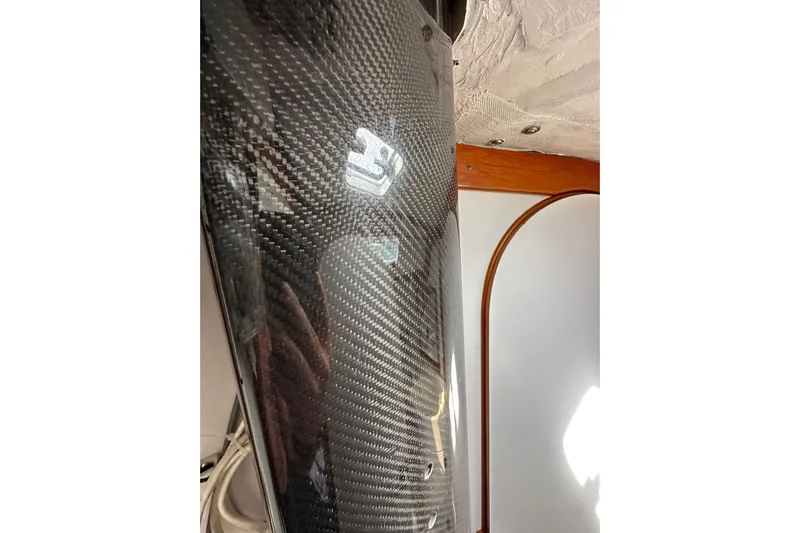 Ma Jolie Yacht Photos Pics Carbon fiber detail on 1996 J Boats J/120 sailboat interior.