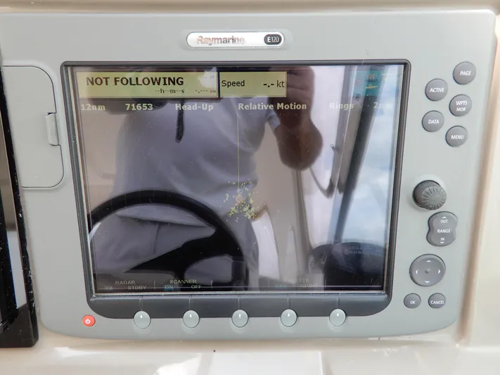  Yacht Photos Pics Raymarine E120 navigation display on 2008 Cruisers Yachts 460 Express.