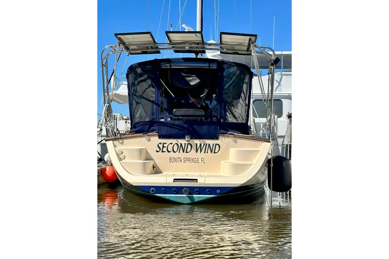 Second Wind Yacht Photos Pics 2006 Island Packet 440 sailboat "Second Wind" docked in Bonita Springs, FL.