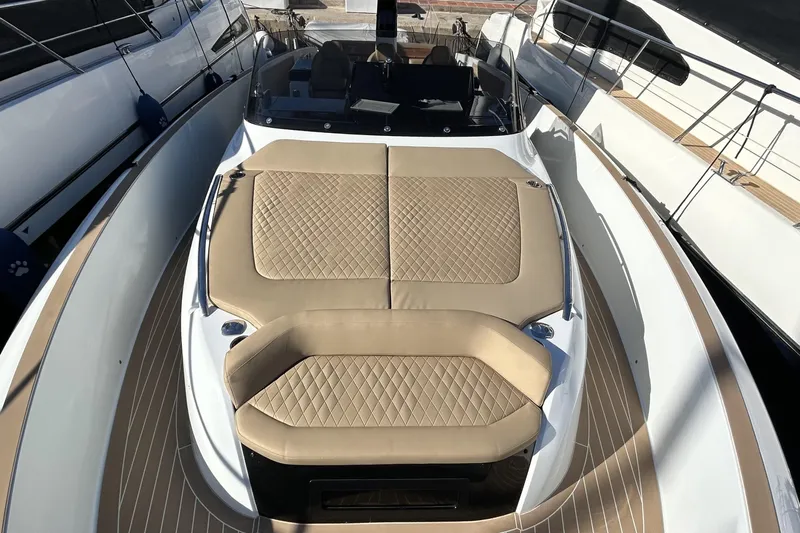 Yacht Photos Pics 2024 Solaris Power 44 Open yacht with spacious sunbathing area and elegant design.