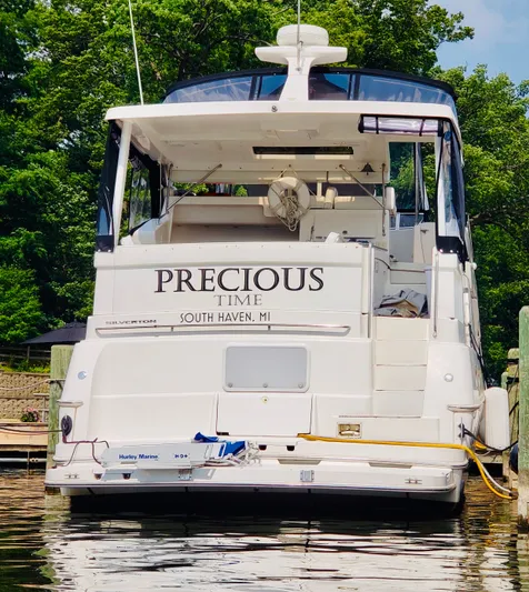 Precious Time Yacht Photos Pics 1998 Silverton 392 Motor Yacht named "Precious Time" docked in South Haven, MI.