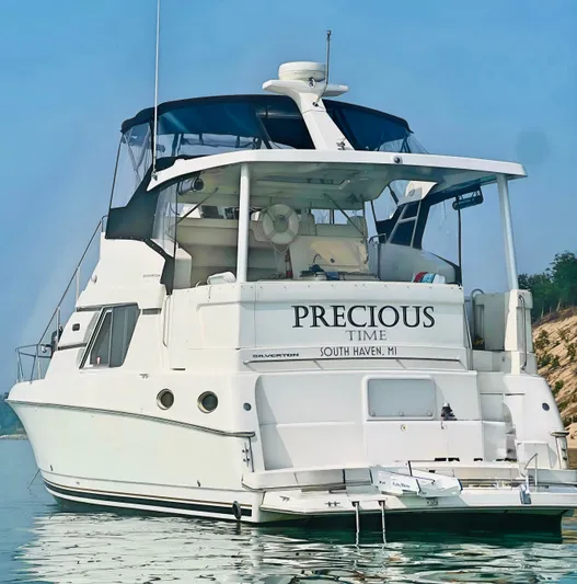 Precious Time Yacht Photos Pics 1998 Silverton 392 Motor Yacht named "Precious Time" docked in South Haven, MI.