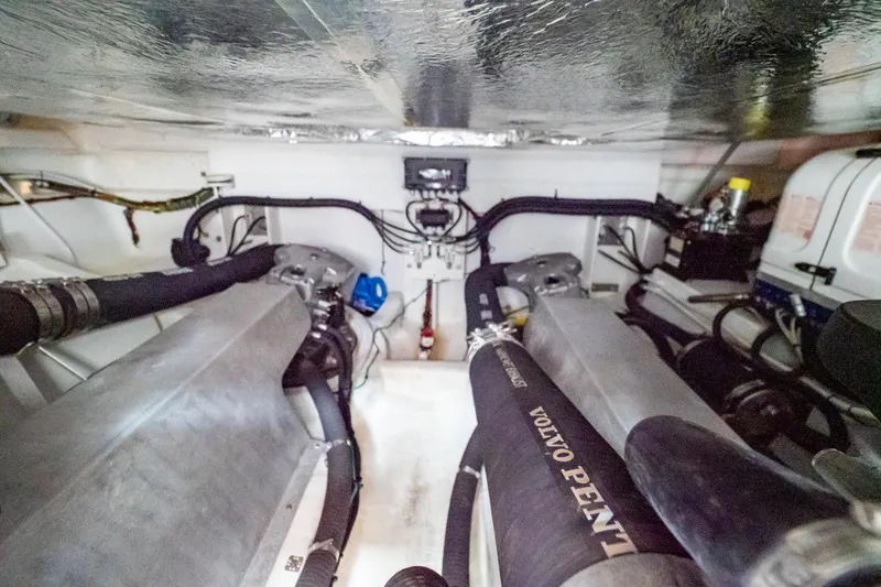  Yacht Photos Pics Engine room of 2020 Fjord 44 Open yacht with Volvo Penta components.