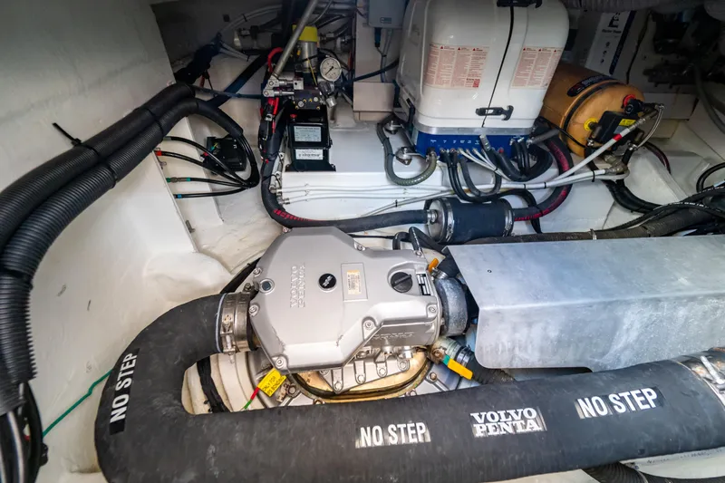  Yacht Photos Pics Engine room of 2020 Fjord 44 Open boat with Volvo Penta components.