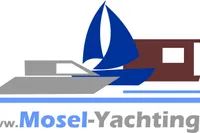 Logo of Mosel Yachting featuring a sailboat and houseboat graphic.