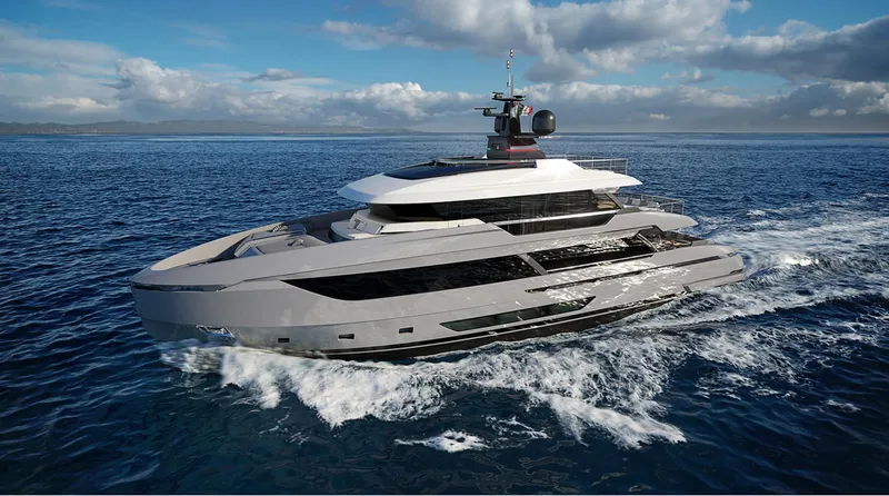 Doge 350 Yacht Photos Pics Luxurious Ocean King Doge 350 yacht cruising on open sea, 2027 model.