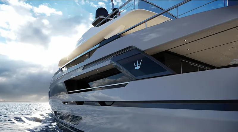 Doge 350 Yacht Photos Pics Luxurious Ocean King Doge 350 yacht cruising on open sea, 2027 model.