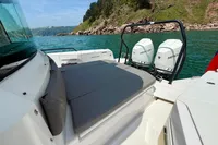 2020 Axopar 37 Cross Cabin with Mercury engines, featuring multi-storage and JPO joystick.