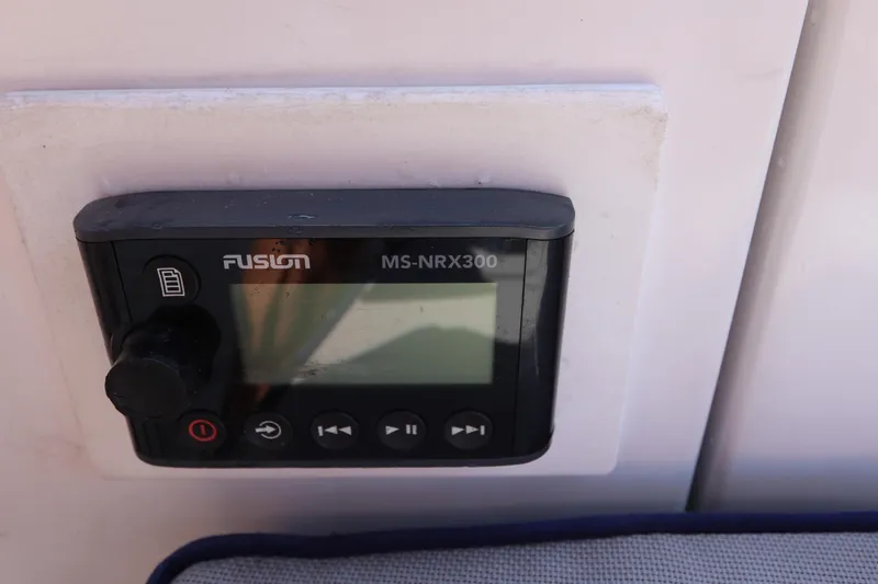  Yacht Photos Pics Fusion MS-NRX300 marine stereo control on 2011 Catalina 355 yacht.