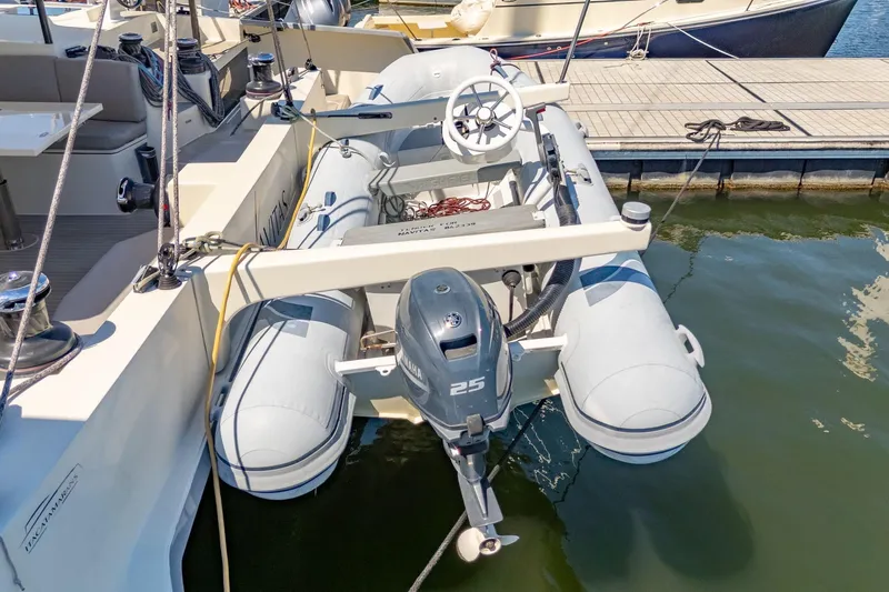 Navitas Yacht Photos Pics 2019 Itacatamarans 14.99 with Yamaha outboard motor docked at marina.