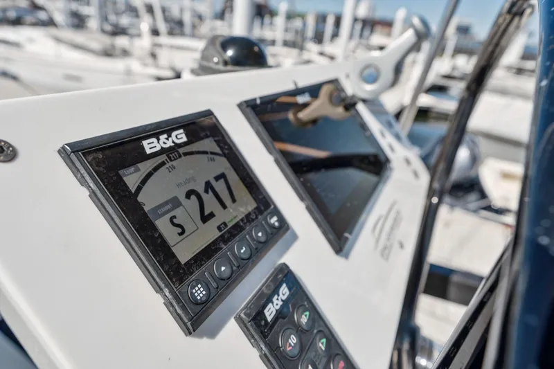 Navitas Yacht Photos Pics Close-up of 2019 Itacatamarans 14.99 navigation system with B&G display.