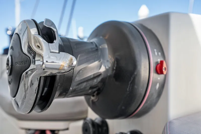 Navitas Yacht Photos Pics Close-up of a Harken winch on a 2019 Itacatamarans 14.99 yacht.