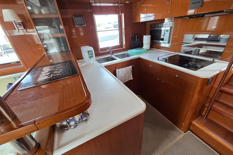 Wa Yacht Photos Pics Luxurious kitchen interior of 2012 Beneteau Swift Trawler 52 with modern amenities.