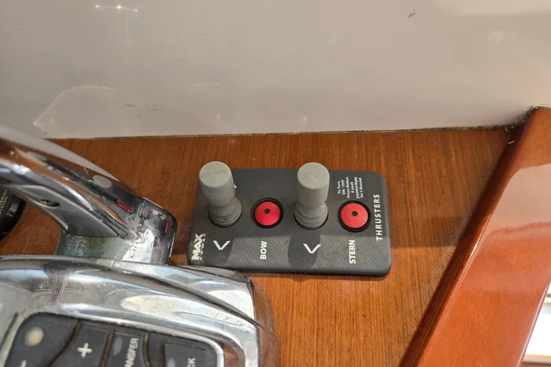 Wa Yacht Photos Pics Control panel for bow and stern thrusters on 2012 Beneteau Swift Trawler 52.