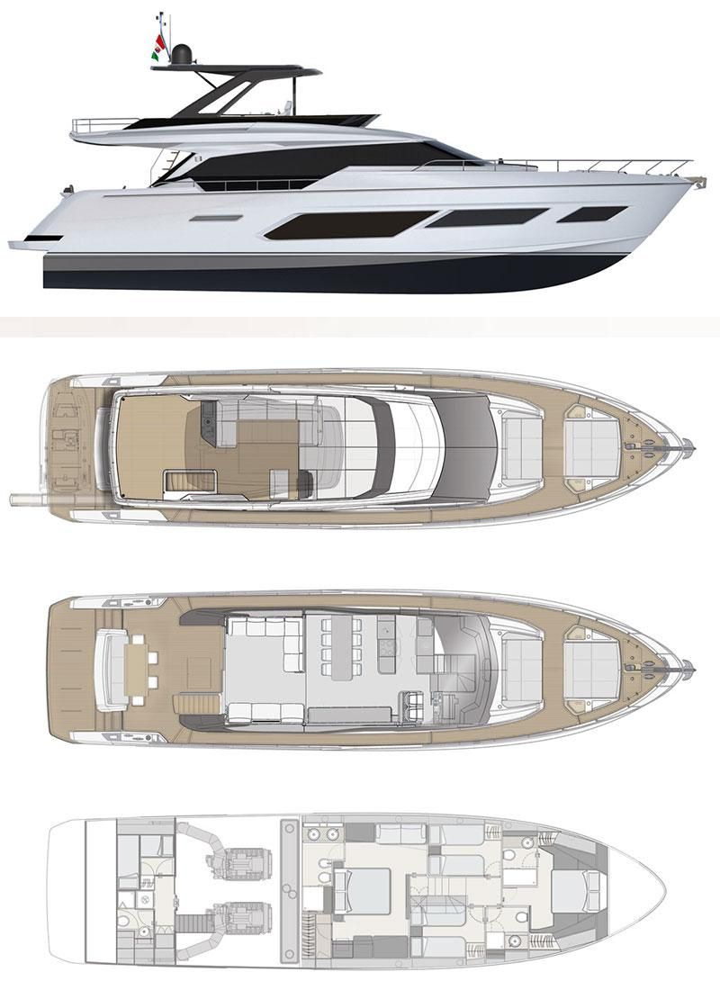 2023 Ferretti Yachts 73 