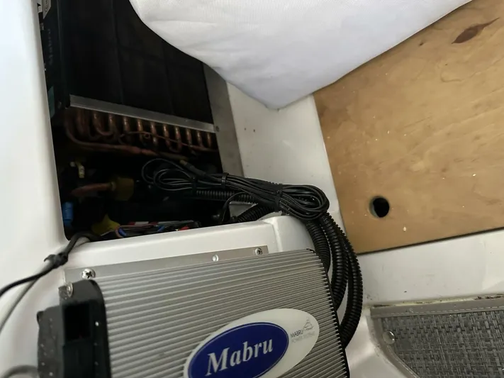  Yacht Photos Pics Interior view of 2021 Axopar 37 XC Cross Cabin Brabus, featuring Mabru equipment.