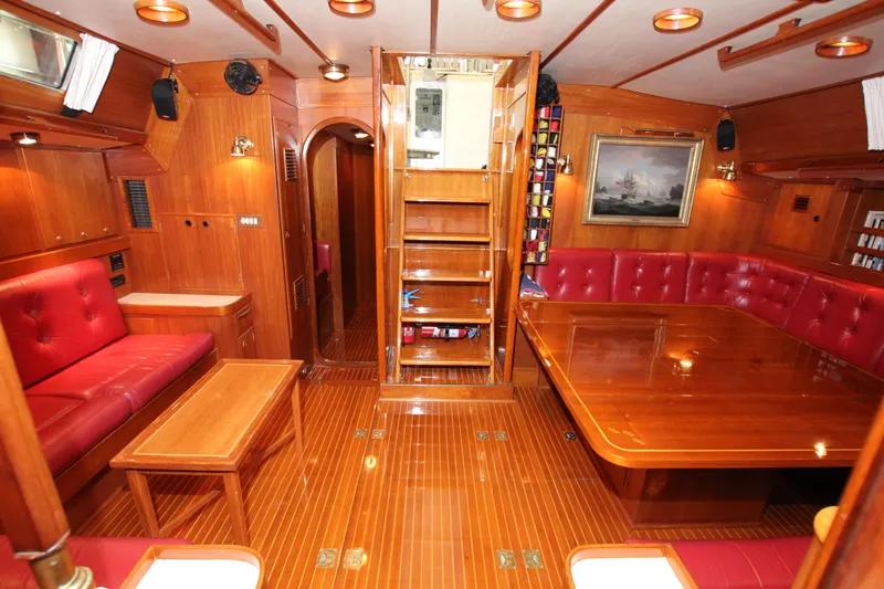 Melinka Yacht Photos Pics Main saloon from fwd