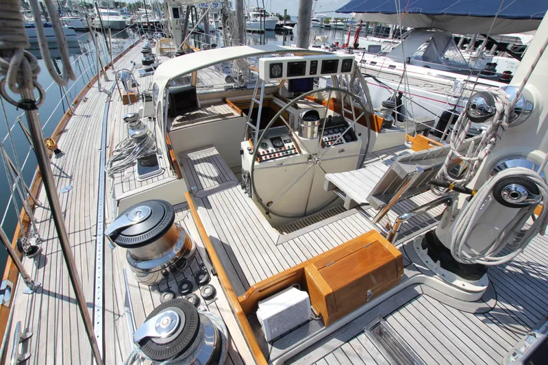 Melinka Yacht Photos Pics Cockpit from aft P