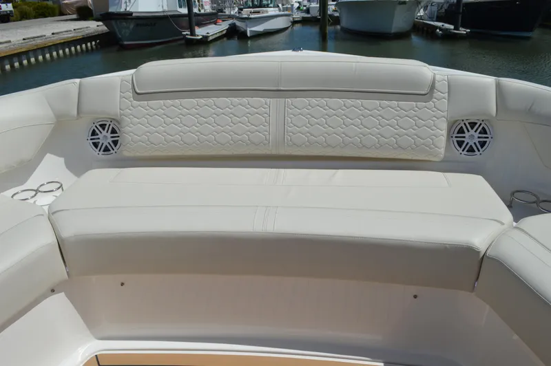 Lisa Marie Yacht Photos Pics Tiara 48 LS - Bow Seat w/ Speakers