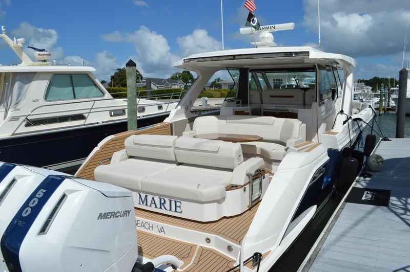 Lisa Marie Yacht Photos Pics Tiara 48 LS - Aft Seat