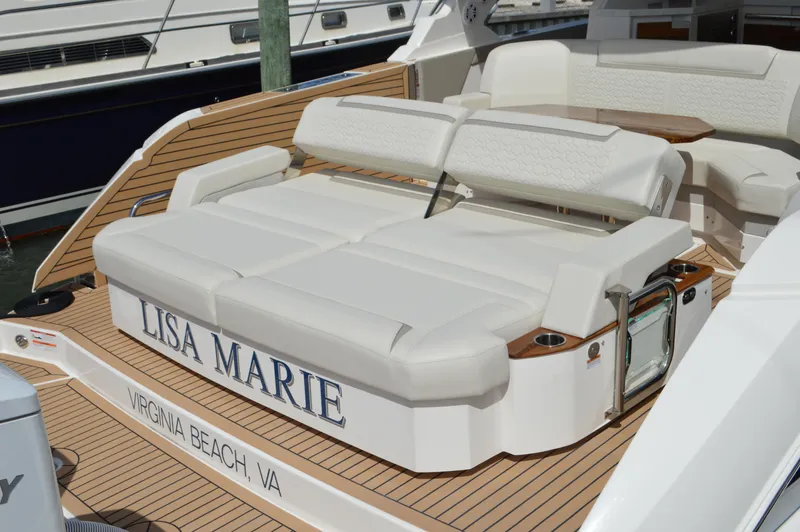 Lisa Marie Yacht Photos Pics Tiara 48 LS - Aft Lounger
