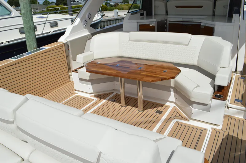 Lisa Marie Yacht Photos Pics Tiara 48 LS - Aft Seating