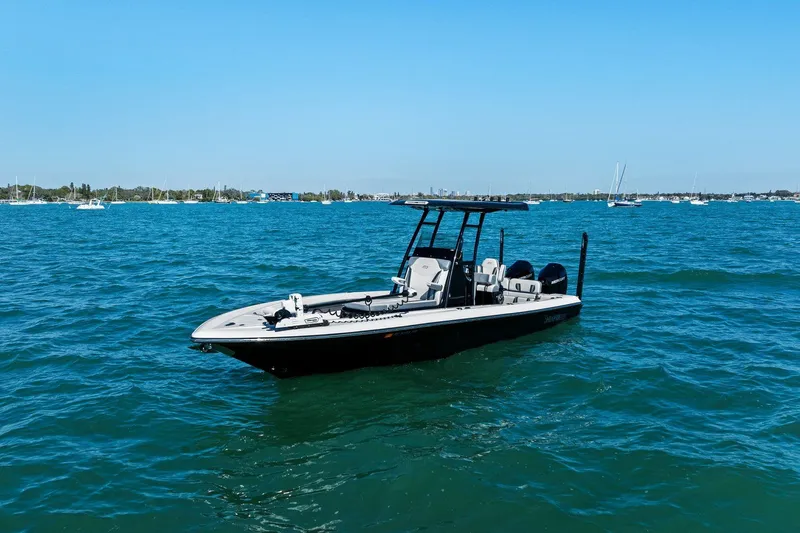  Yacht Photos Pics 2022 ShearWater 270 SS Carolina Open on open water.