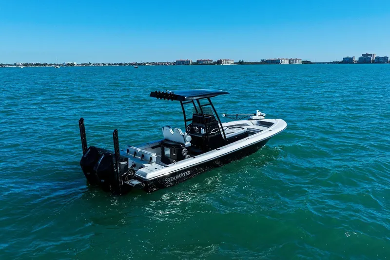  Yacht Photos Pics ShearWater 270 SS Carolina Open 2022 on open sea.