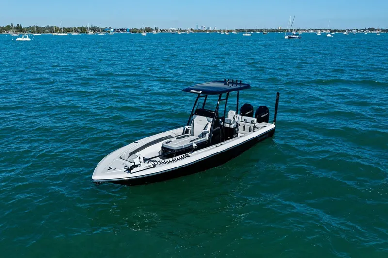  Yacht Photos Pics ShearWater 270 SS Carolina Open 2022 on open water.