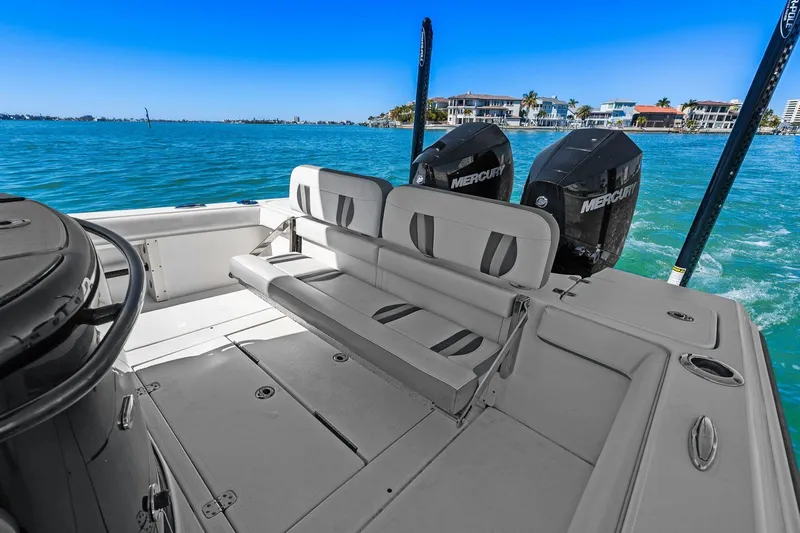  Yacht Photos Pics ShearWater 270 SS Carolina Open 2022 on open water.