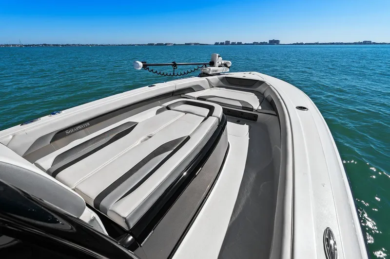  Yacht Photos Pics 2022 ShearWater 270 SS Carolina Open boat on water.