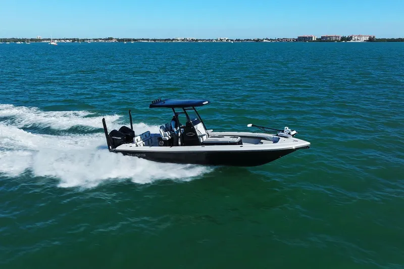  Yacht Photos Pics ShearWater 270 SS Carolina Open 2022 on the water.